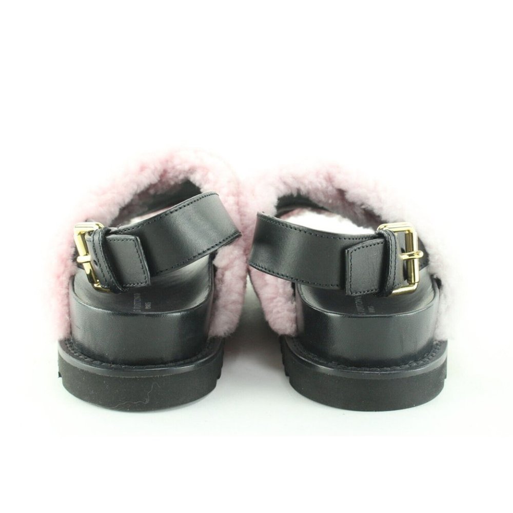 Louis Vuitton Size 39 Monogram Pink Shearling Paseo Sandals 3LV419C - Picture 10 of 12